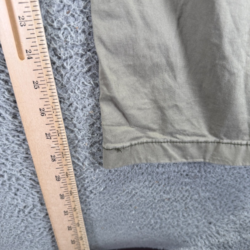 Hollister Pant Womens 8 Beige Cotton Cargo Straight Dad Workwear Travel Stretch - Picture 9 of 11